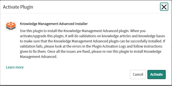 Knowledge Management Advanced Installer